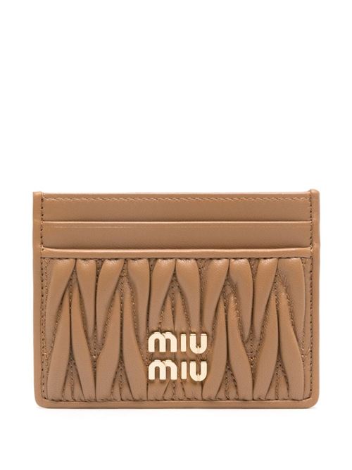 Credit card holder with logo MIU MIU | 5MC0762FPPF098L